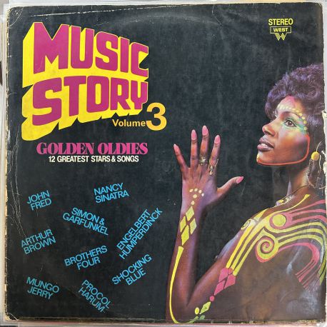 MUSIC STORY VOLUME 3 - GOLDEN OLDIES 12 GREATEST STARS & SONGS PLAK